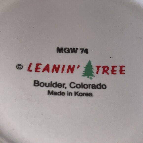 Vintage 1992 Leanin Tree Collectible Funny Coffee Mug Cup 1HR Coffee Breaks 4in - Picture 6 of 16